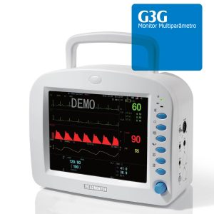 MONITOR MULTIPARAMÉTRICO 8" LCD VITA i80 - ADULTO (ECG,OXIMETRIA,PNI,RESPIRAÇÃO, TEMPERATURA) - BÁSICO 